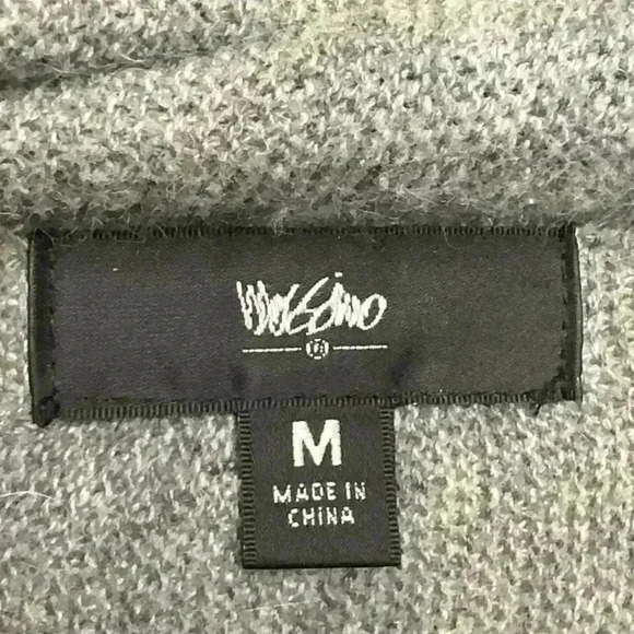 Mossimo - 3/4 length sweater black and gray stripes - Size Medium - Picture 2 of 6